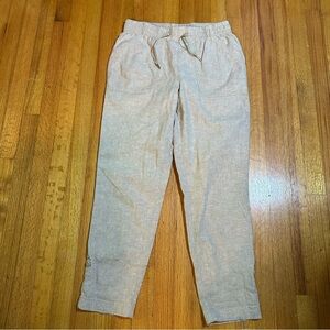 Orvis Relaxed Fit Linen blended Pull On Pants Womens Size 10 (a3